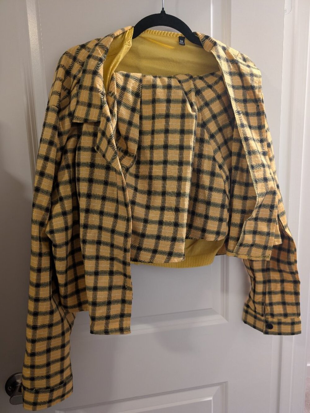 Dolls Kill Trickz N Treatz Clueless Cher Costume 2X Yellow Plaid
